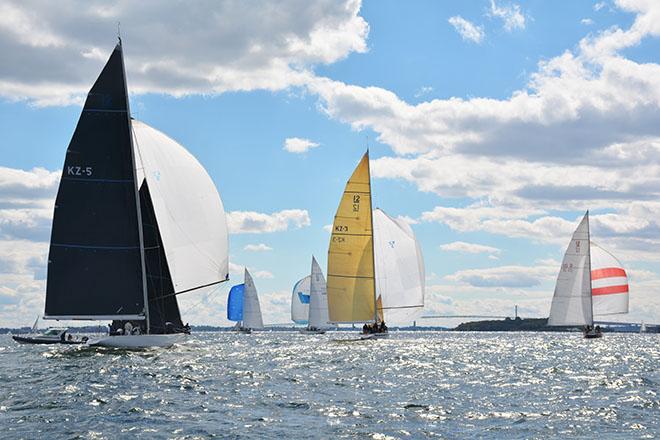 Nine 12 Metres competed in Newport for the 2016 12 Metre North American Championship. The class’s next World Championship is scheduled for Newport in 2019.  © Nancy Bloom
